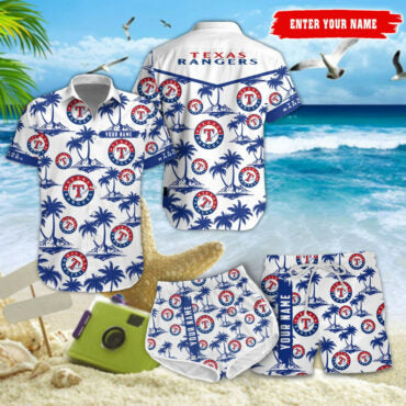 Texas Rangers Island Vibes Custom Hawaiian - Adult & Kids T-Shirts, Sweatshirts & Hoodies apparel design preview 1