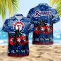 Texas Rangers Sunset Palms Hawaiian - Adult & Kids T-Shirts, Sweatshirts & Hoodies apparel design preview 1