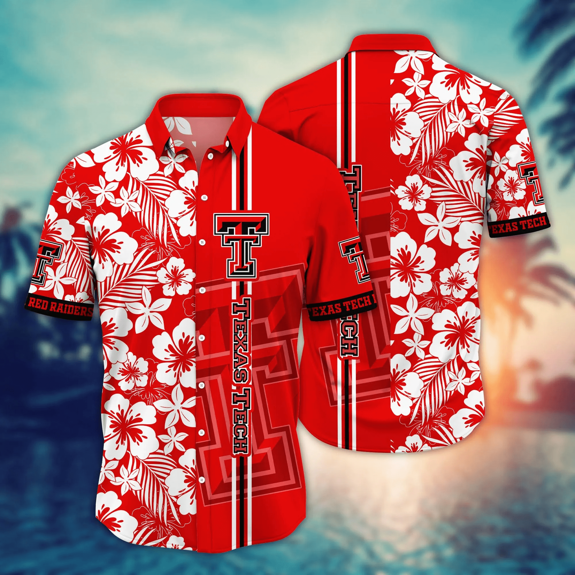 Texas Tech Red Raiders NCAA Hawaiian Sprinklerstime - Adult & Kids T-Shirts, Sweatshirts & Hoodies apparel design preview 1