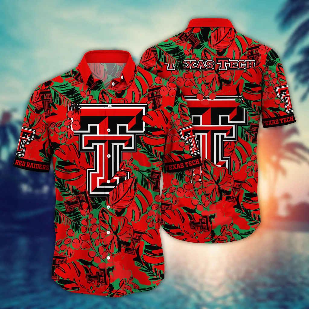Texas Tech Red Raiders NCAA Hawaiian Sun-Soaked Cup - Adult & Kids T-Shirts, Sweatshirts & Hoodies apparel design preview 1