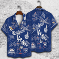 Three Dimensional Los Angeles Dodgers Hawaiian - Adult & Kids T-Shirts, Sweatshirts & Hoodies apparel design preview 1