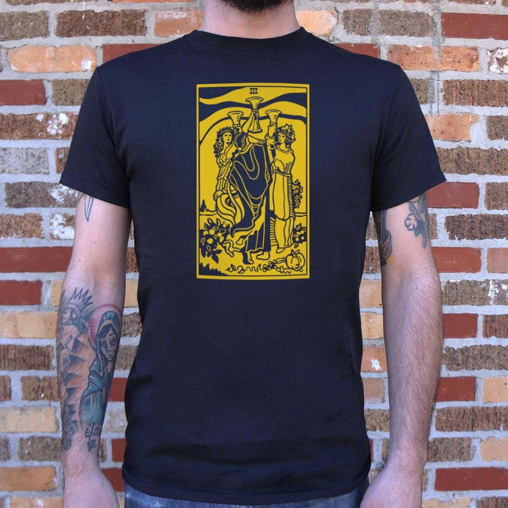 Tarot Three Of Cups - Adult & Kids T-Shirts, Sweatshirts & Hoodies apparel design preview 1
