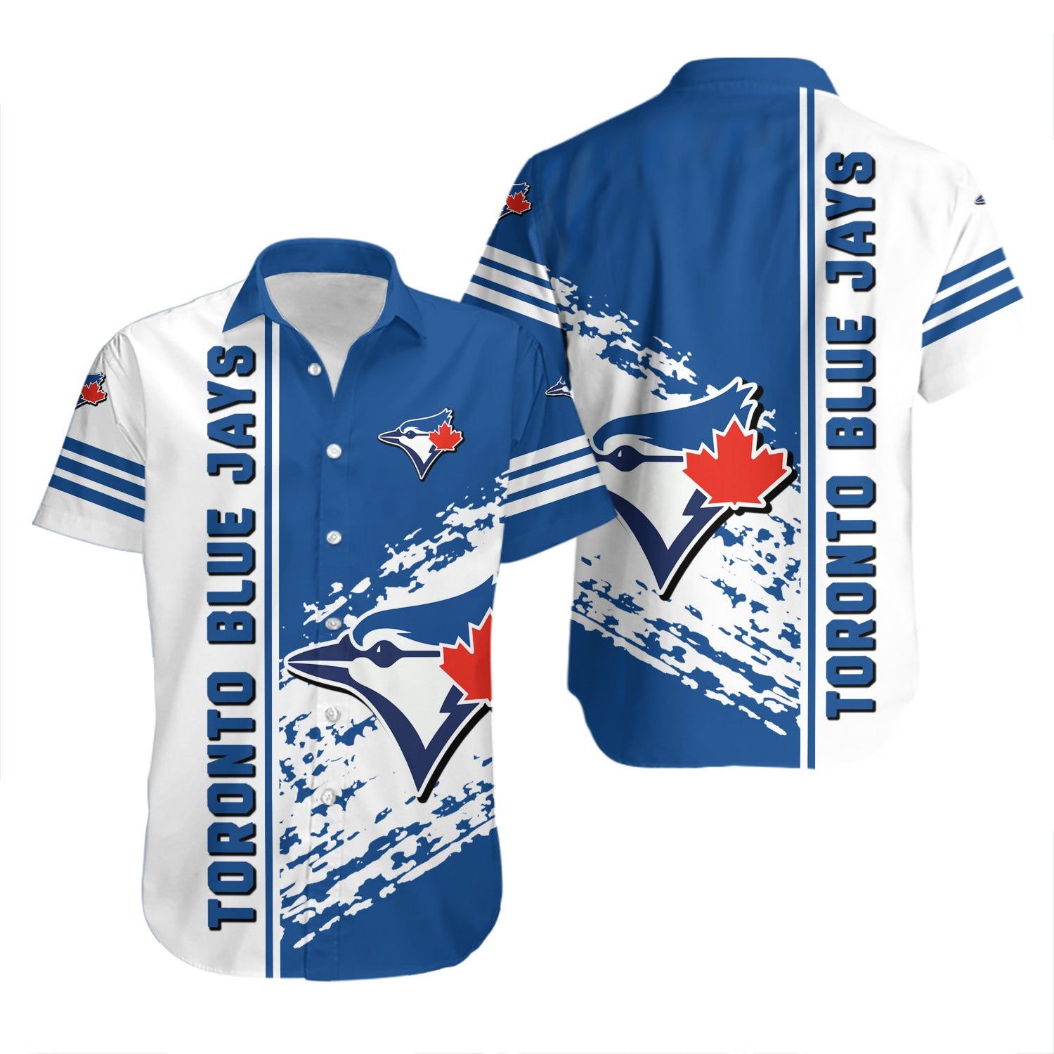 Toronto Blue Jays Hawaiian Quarter Style MLB - Adult & Kids T-Shirts, Sweatshirts & Hoodies apparel design preview 1