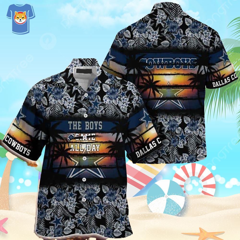 Trendsetting Dallas Cowboys Hawaiian for Sunny Days - Adult & Kids T-Shirts, Sweatshirts & Hoodies apparel design preview 1