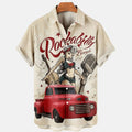 Trendy Hawaiian Vintage, Men's Casual Rock Car Beauty - Adult & Kids T-Shirts, Sweatshirts & Hoodies apparel design preview 1