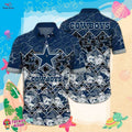 Tropical Dallas Cowboys Theme Hawaiian Aloha Spirit - Adult & Kids T-Shirts, Sweatshirts & Hoodies apparel design preview 1