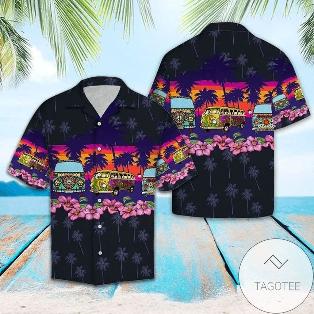 Tropical Summer Hawaiian Showcasing A Black Hippie - Adult & Kids T-Shirts, Sweatshirts & Hoodies apparel design preview 1