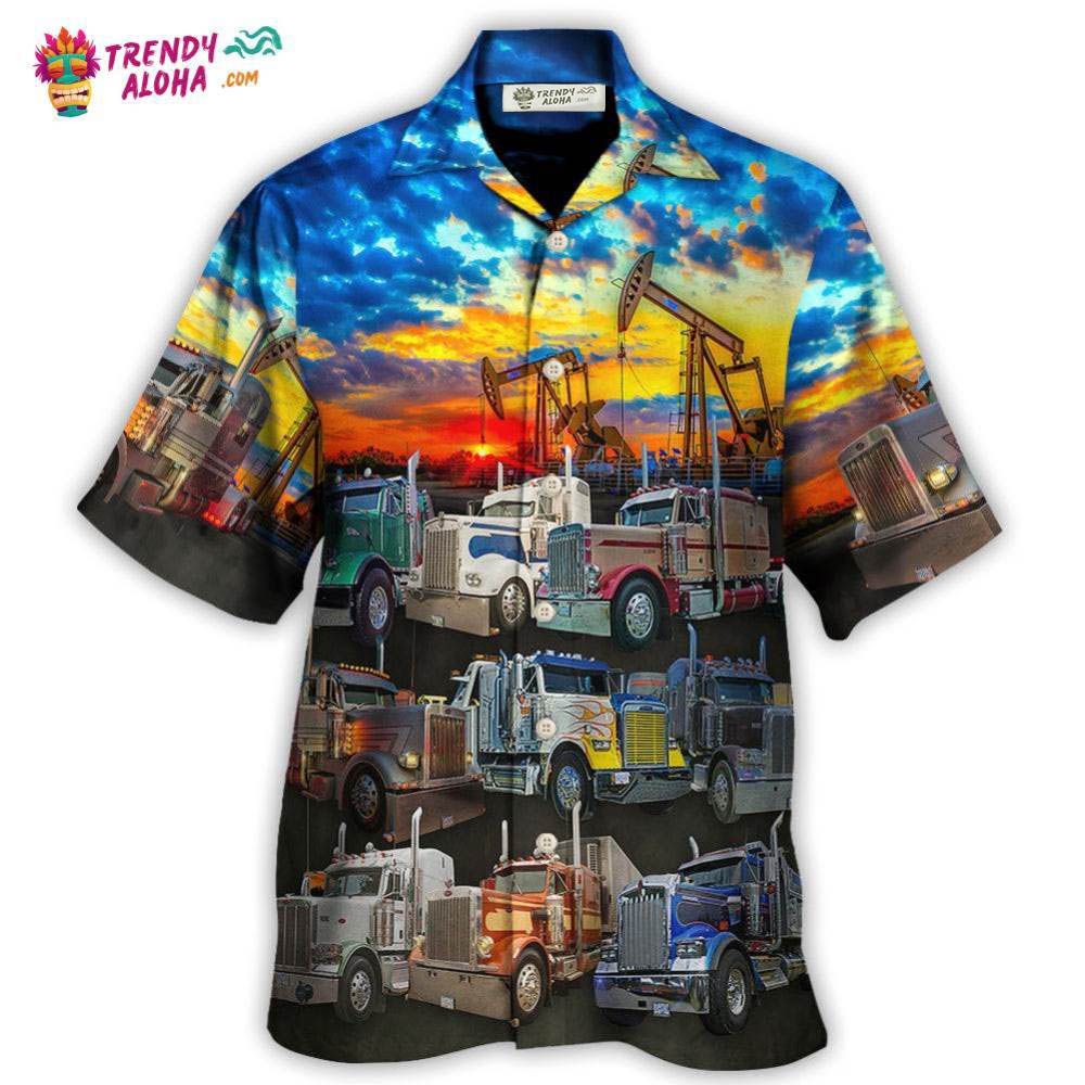Truck Monster Classic Beautiful Sunset Hawaiian - Adult & Kids T-Shirts, Sweatshirts & Hoodies apparel design preview 1