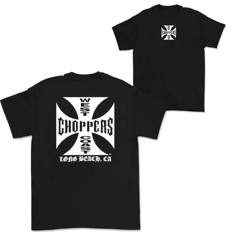 West Coast Choppers Iron Cross Long Beach Trending - Adult & Kids T-Shirts, Sweatshirts & Hoodies apparel design preview 1