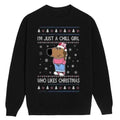 I'M Just Chill Girl Who Likes Casual Fleece Fabric - Adult & Kids T-Shirts, Sweatshirts & Hoodies apparel design preview 1