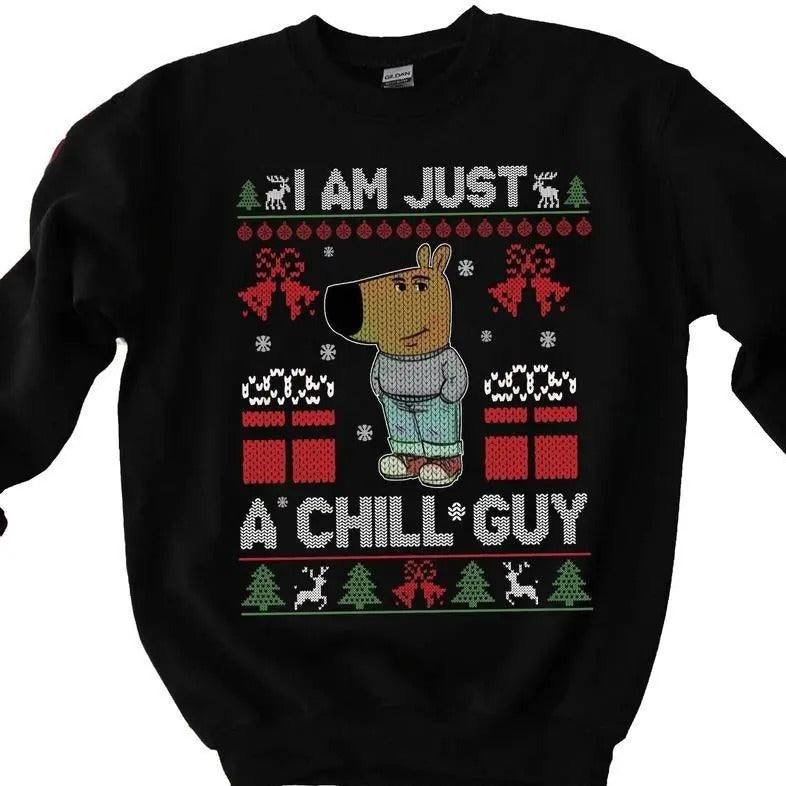 Just Chill Guy Funny Meme Viral Trending Classic - Adult & Kids T-Shirts, Sweatshirts & Hoodies apparel design preview 1