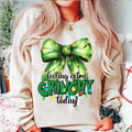 Feeling Extra Grinmas Today Grinchmas Coquette Bow - Adult & Kids T-Shirts, Sweatshirts & Hoodies apparel design preview 1