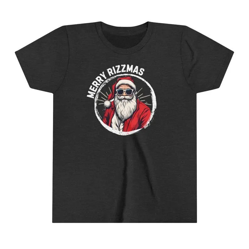 Funny Santa Rizz Merry Rizzmas Cool Teen Boy - Adult & Kids T-Shirts, Sweatshirts & Hoodies apparel design preview 1