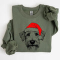Wheaten Terrier Santa Dog Lover Pet Crew Neck - Adult & Kids T-Shirts, Sweatshirts & Hoodies apparel design preview 1