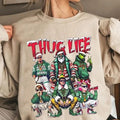 Thug Life Movie Green Xmas Mean One Funny - Adult & Kids T-Shirts, Sweatshirts & Hoodies apparel design preview 1