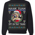 Hawwk Tuahh Spit That Thang Mrs Claus Funny Meme Ugly - Adult & Kids T-Shirts, Sweatshirts & Hoodies apparel design preview 1