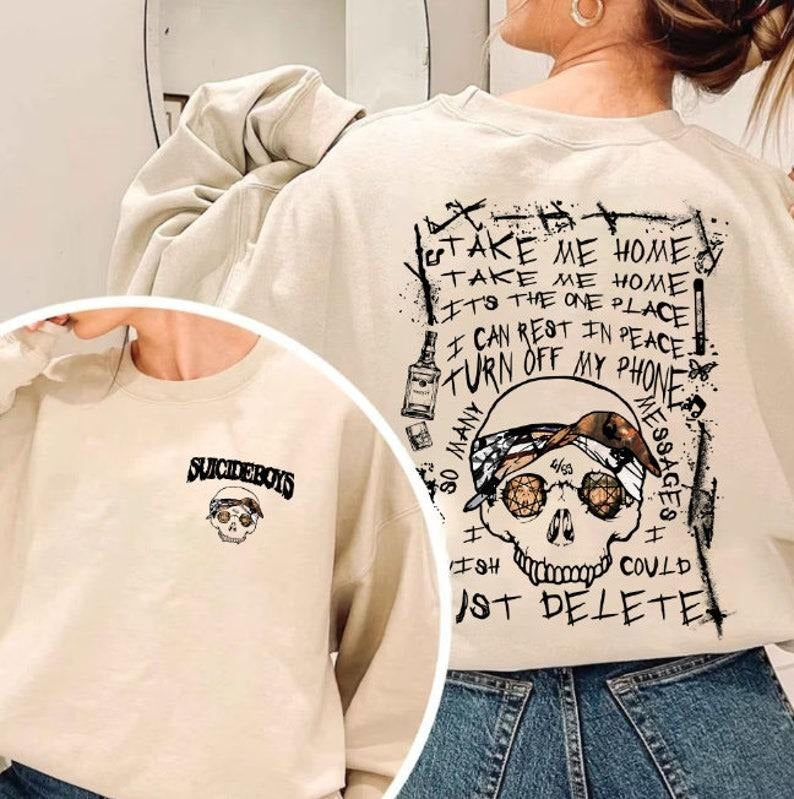 $UicideBoys Skeleton 2 Side SBoys Now Moon'S Rising - Adult & Kids T-Shirts, Sweatshirts & Hoodies apparel design preview 1
