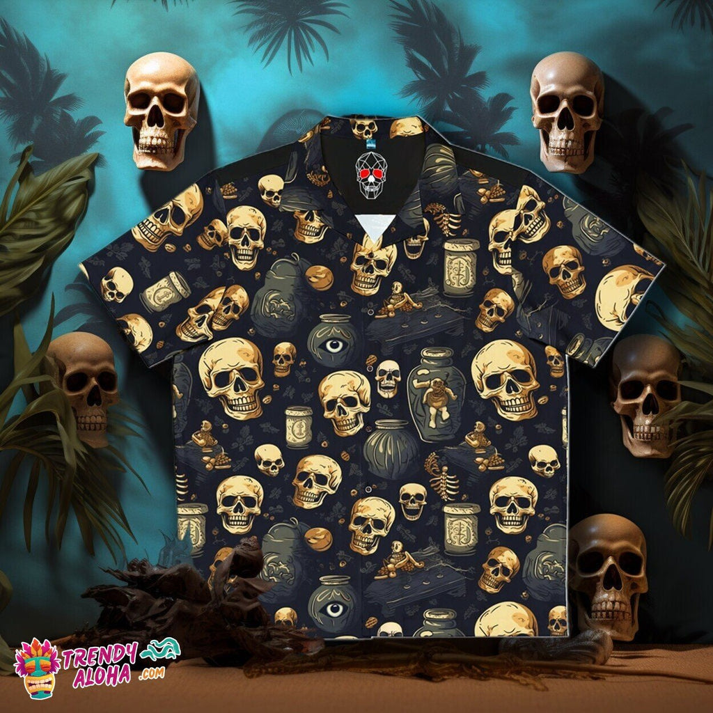 Undead Apothecary Skeletons Shadow Men's Horror - Adult & Kids T-Shirts, Sweatshirts & Hoodies apparel design preview 1