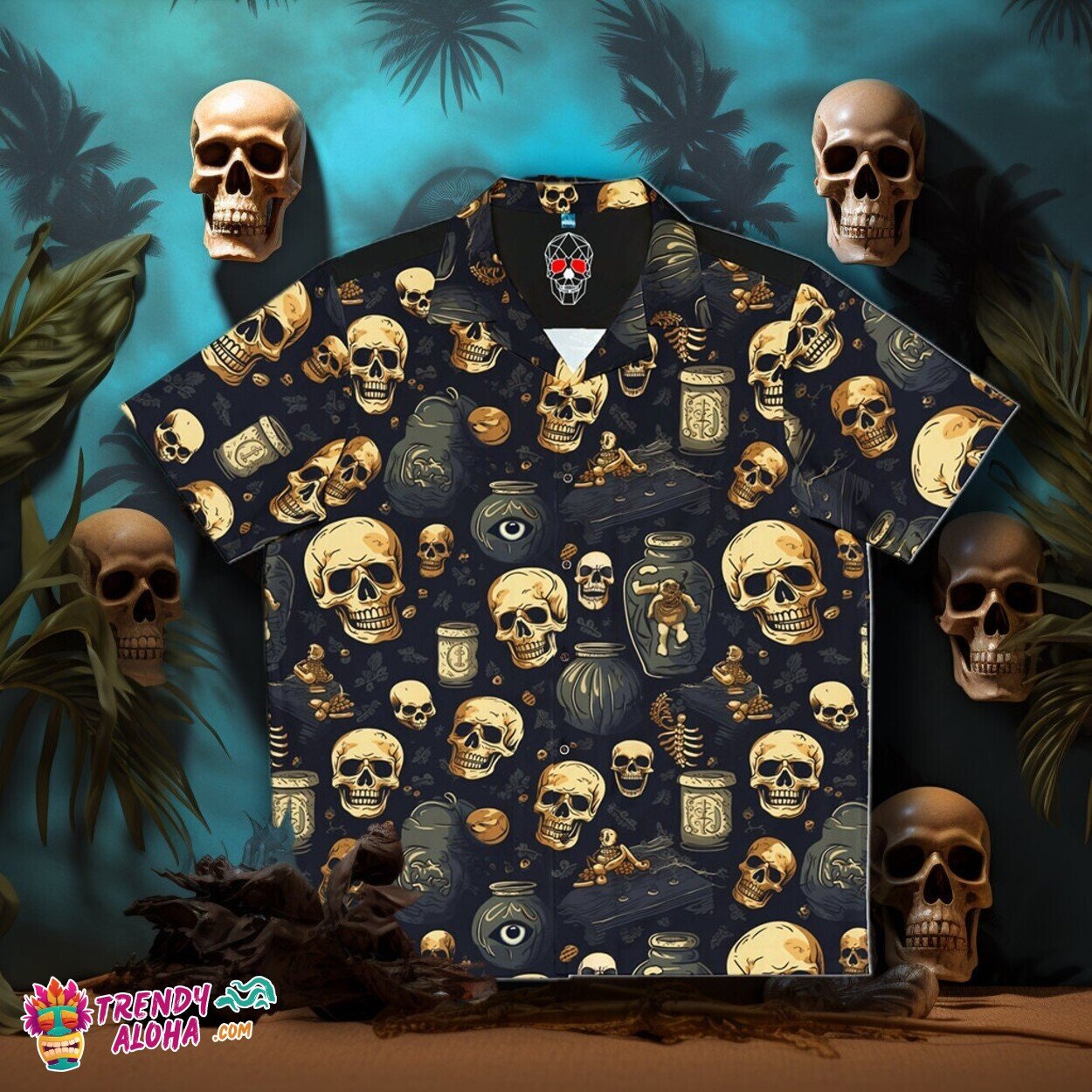 Undead Apothecary Skeletons Shadow Men's Horror - Adult & Kids T-Shirts, Sweatshirts & Hoodies apparel design preview 1