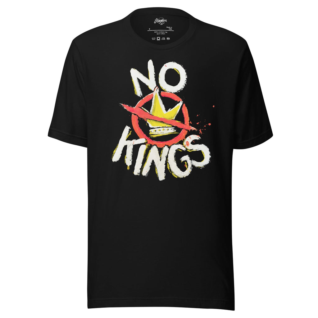 "No Kings" 100%Made USA - Adult & Kids T-Shirts, Sweatshirts & Hoodies apparel design preview 1