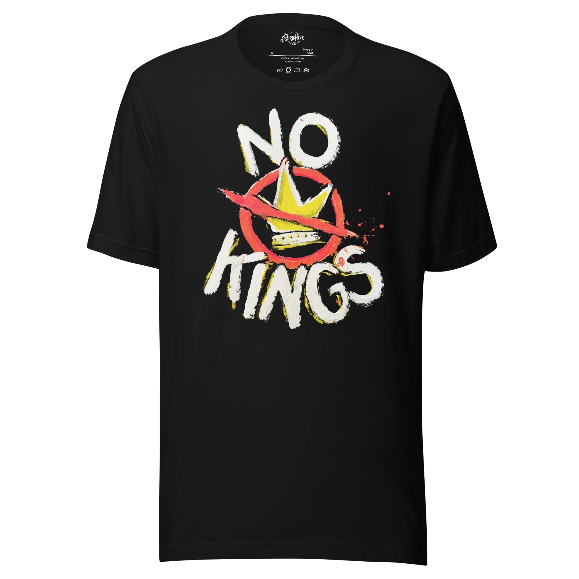 "No Kings" 100%Made USA - Adult & Kids T-Shirts, Sweatshirts & Hoodies apparel design preview 1