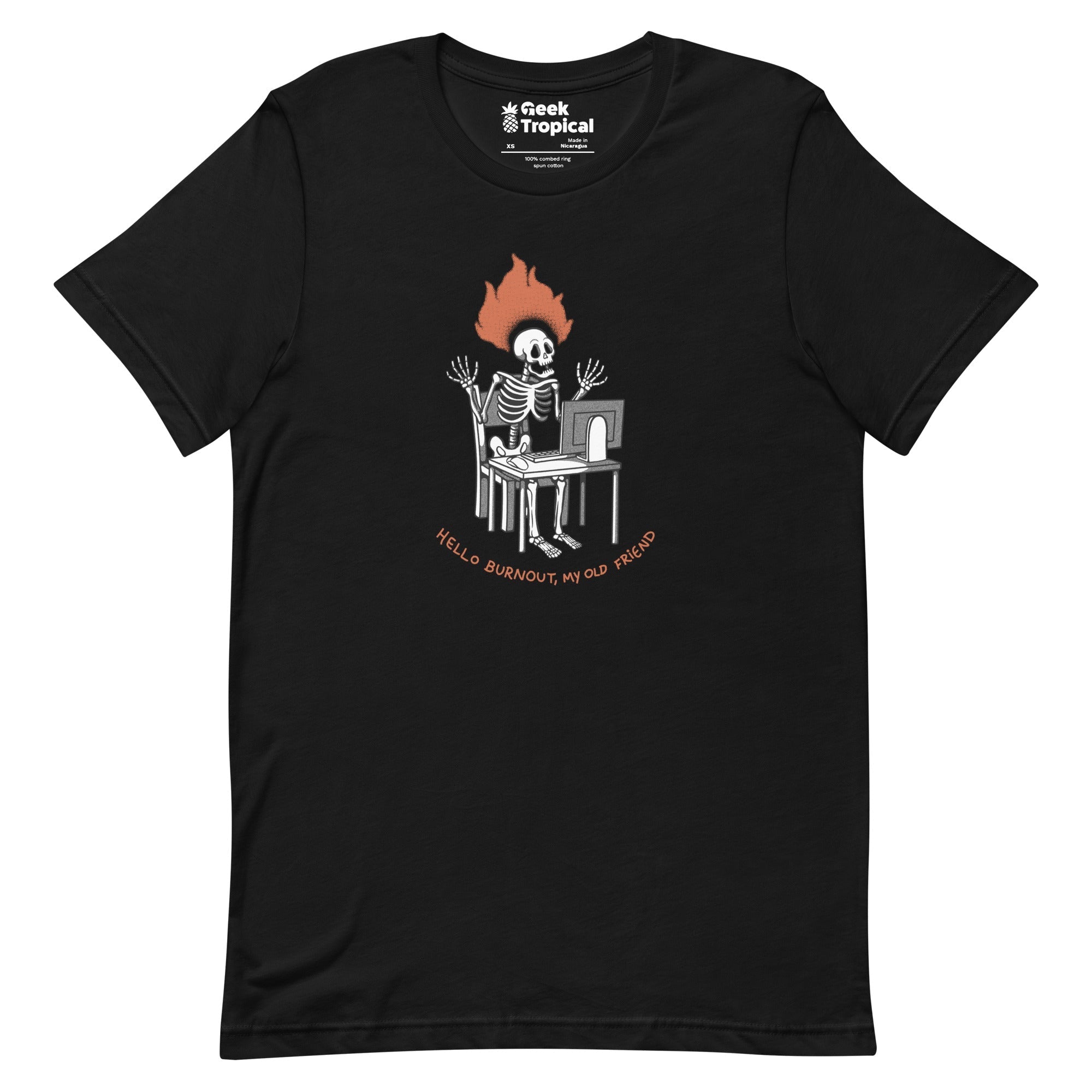 Skeleton Computer Burnout - Adult & Kids T-Shirts, Sweatshirts & Hoodies apparel design preview 1