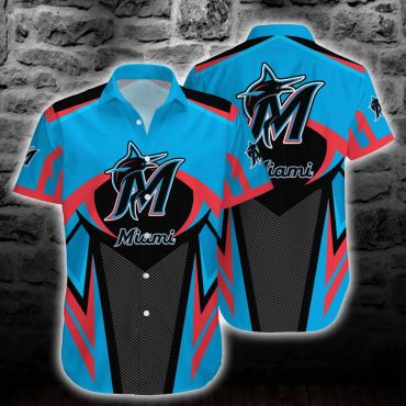 Miami Marlins Thunder Strike Hawaiian - Adult & Kids T-Shirts, Sweatshirts & Hoodies apparel design preview 1