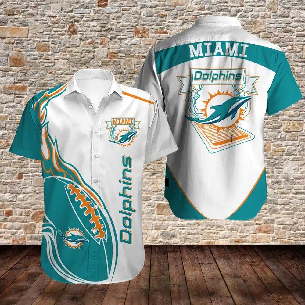 Miami Dolphins Hawaiian Crest Legacy Design 458796 - Adult & Kids T-Shirts, Sweatshirts & Hoodies apparel design preview 1