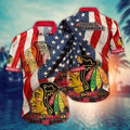 Chicago Blackhawks Patriotic Pride Hawaiian - Adult & Kids T-Shirts, Sweatshirts & Hoodies apparel design preview 1