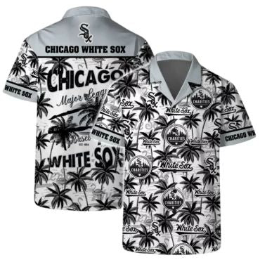 Chicago White Sox Team Logo Coconut Tree Hawaiian - Adult & Kids T-Shirts, Sweatshirts & Hoodies apparel design preview 1