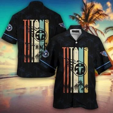 Tennessee Titans Island Blitz Hawaiian - Adult & Kids T-Shirts, Sweatshirts & Hoodies apparel design preview 1