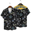 Milwaukee Brewers Tropical Nights Hawaiian - Adult & Kids T-Shirts, Sweatshirts & Hoodies apparel design preview 1