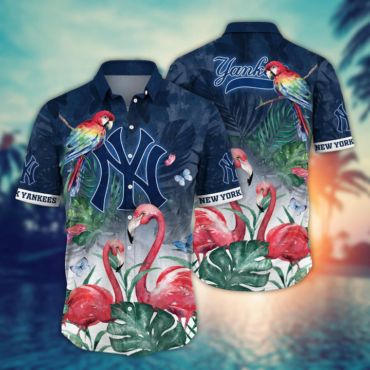 New York Yankees Tropical Birds Paradise Hawaiian - Adult & Kids T-Shirts, Sweatshirts & Hoodies apparel design preview 1