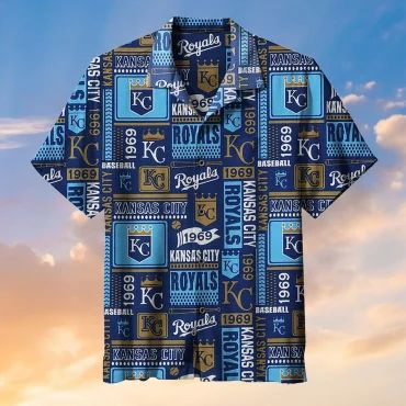 Kansas City Royals Vintage 1969 Hawaiian - Adult & Kids T-Shirts, Sweatshirts & Hoodies apparel design preview 1