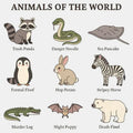 Animals of the World Collection - Adult & Kids T-Shirts, Sweatshirts & Hoodies apparel design preview 1