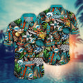 Miami Dolphins Hawaiian Tiki Island Spirit Design - Adult & Kids T-Shirts, Sweatshirts & Hoodies apparel design preview 1
