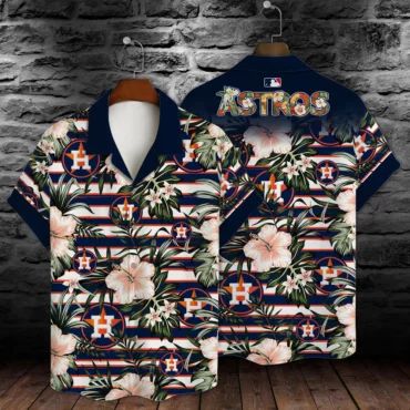 Houston Astros Island Bloom Hawaiian - Adult & Kids T-Shirts, Sweatshirts & Hoodies apparel design preview 1