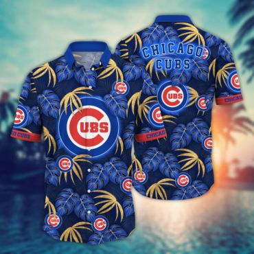 Chicago Cubs Monstera Leaf Hawaiian - Adult & Kids T-Shirts, Sweatshirts & Hoodies apparel design preview 1