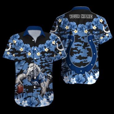 Personalized Indianapolis Colts Tropical Endzone - Adult & Kids T-Shirts, Sweatshirts & Hoodies apparel design preview 1
