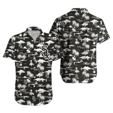 Chicago White Sox Team Logo Beachscape Hawaiian - Adult & Kids T-Shirts, Sweatshirts & Hoodies apparel design preview 1