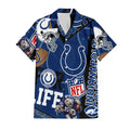 Indianapolis Colts Hawaiian For Life 758325 - Adult & Kids T-Shirts, Sweatshirts & Hoodies apparel design preview 1