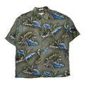 Pierre Cardin Floral Hawaiian XL Blue Viscose - Adult & Kids T-Shirts, Sweatshirts & Hoodies apparel design preview 1