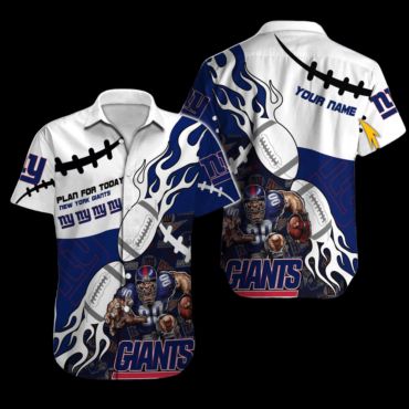 Personalized New York Giants Flaming Football - Adult & Kids T-Shirts, Sweatshirts & Hoodies apparel design preview 1