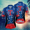 Texas Rangers Patriotic Stars Hawaiian - Adult & Kids T-Shirts, Sweatshirts & Hoodies apparel design preview 1