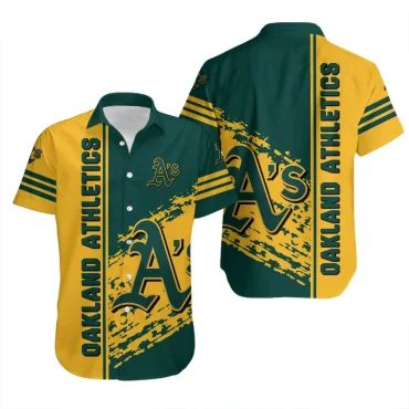 Oakland Athletics Bold Stripes Hawaiian - Adult & Kids T-Shirts, Sweatshirts & Hoodies apparel design preview 1