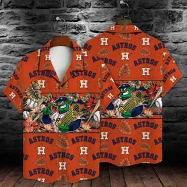 Houston Astros Orbit Tropics Hawaiian - Adult & Kids T-Shirts, Sweatshirts & Hoodies apparel design preview 1
