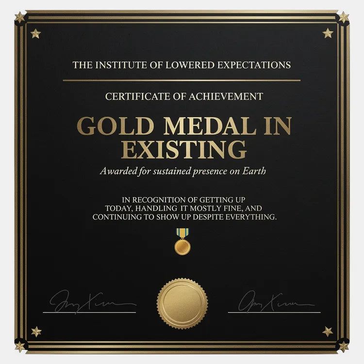 Gold Medal in Existing - Adult & Kids T-Shirts, Sweatshirts & Hoodies apparel design preview 1
