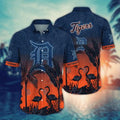 Detroit Tigers Sunset Flamingo Hawaiian - Adult & Kids T-Shirts, Sweatshirts & Hoodies apparel design preview 1