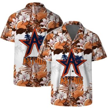 Houston Astros Tribal Wave Hawaiian - Adult & Kids T-Shirts, Sweatshirts & Hoodies apparel design preview 1