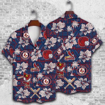 St. Louis Cardinals Tropical Ballpark Hawaiian - Adult & Kids T-Shirts, Sweatshirts & Hoodies apparel design preview 1